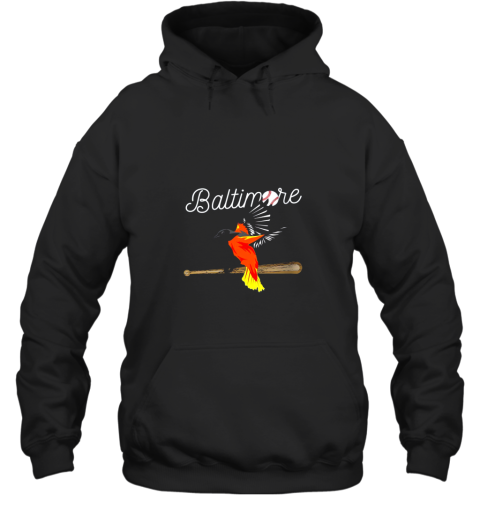 Baltimore Oriole Baseball Shirt Original Bird Design Hoodie