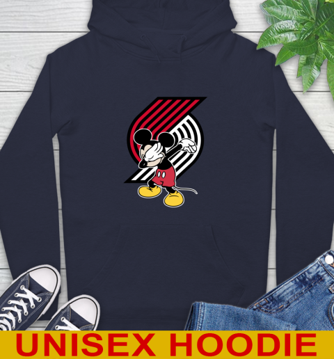 Portland Trail Blazers NBA Basketball Dabbing Mickey Disney Sports Hoodie 4