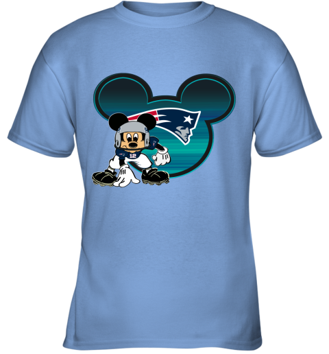 NFL New England Patriots Mickey Mouse Disney Football T Shirt uNo8LpNxC4L youth t shirt 26 95 151514 front carolina blue