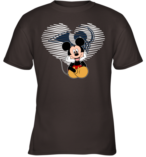 NFL Los Angeles Rams The Heart Mickey Mouse Disney Football T Shirt PSzBU0Bw0Gq youth t shirt 26 95 151514 front dark chocolate