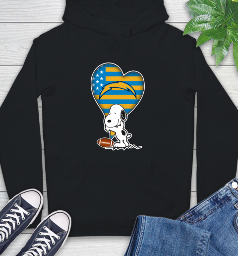 San Diego Chargers NFL Football The Peanuts Movie Adorable Snoopy Hoodie 2