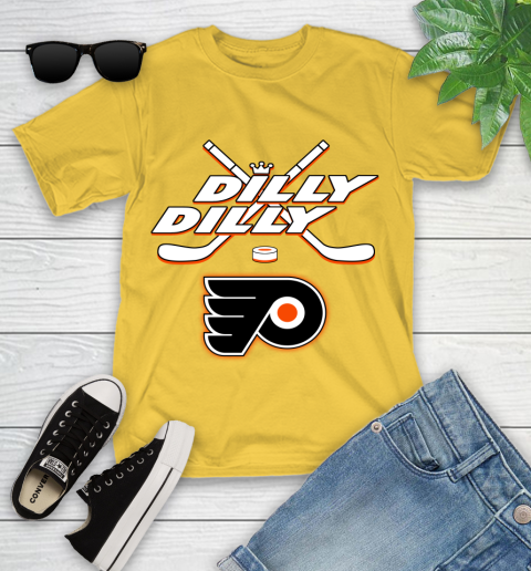 NHL Philadelphia Flyers Dilly Dilly Hockey Sports Youth T-Shirt 8