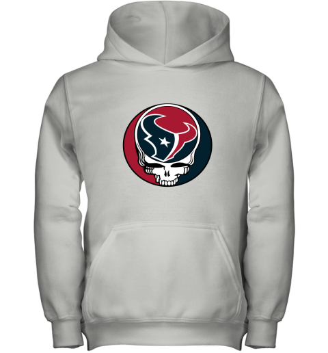 NFL Team Houston Texans x Grateful Dead Logo Band Youth Hoodie
