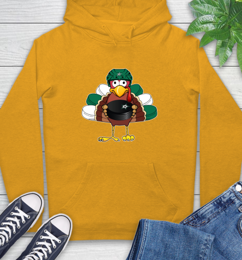 Dallas Stars Turkey Thanksgiving Day Hoodie 3