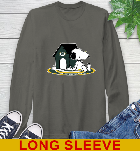 NFL Football Green Bay Packers Snoopy The Peanuts Movie Shirt Long Sleeve T-Shirt 8