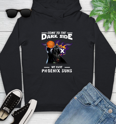 NBA Come To The Dark Side We Have Phoenix Suns Star Wars Darth Vader Basketball Youth Hoodie