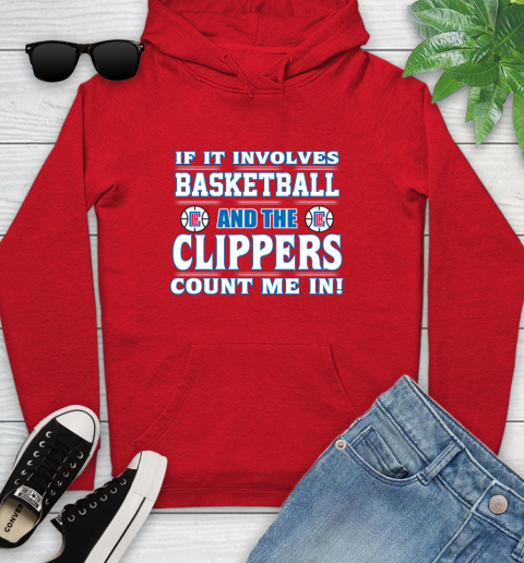 NBA If It Involves Basketball And Los Angeles Clippers Count Me In Sports Youth Hoodie - Image 12