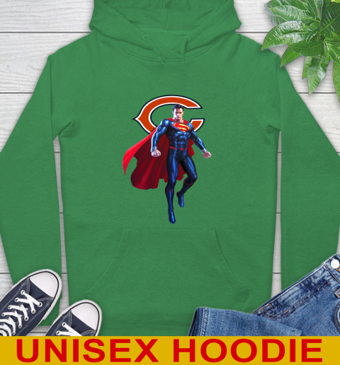 NFL Superman DC Sports Football Chicago Bears Hoodie 8