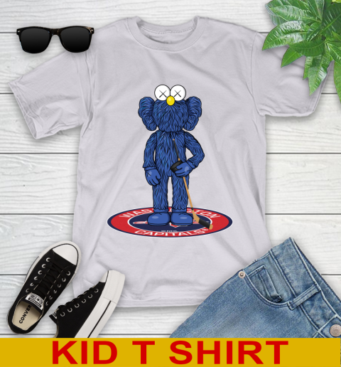 NHL Hockey Washington Capitals Kaws Bff Blue Figure Shirt Youth T-Shirt 5