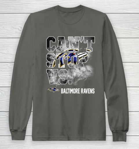 NFL Baltimore Ravens Can't Stop Vs Long Sleeve T-Shirt 5