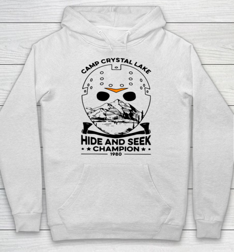 Camp Hide And Seek Champion Crystal Lake 1980 Halloween Hoodie