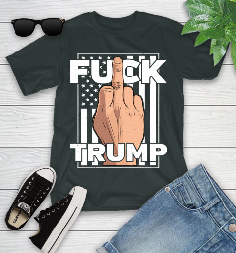 Fuck Trump Middle Finger Anti Republican T Shirt 98