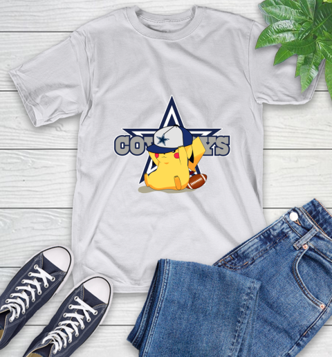 NFL Pikachu Football Sports Dallas Cowboys T-Shirt 12