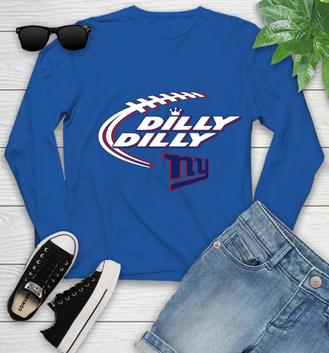 NFL New York Giants Dilly Dilly Football Sports Youth Long Sleeve 9