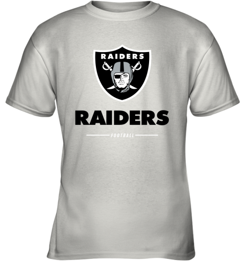 Oakland Raiders NFL Pro Line Black Team Lockup Youth T-Shirt