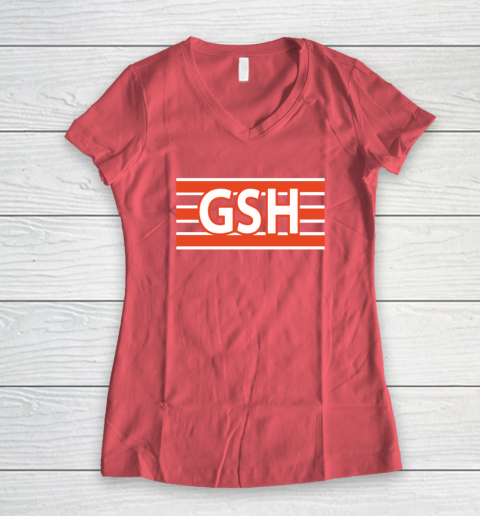 GSH Chicago Bears Women's V-Neck T-Shirt 4