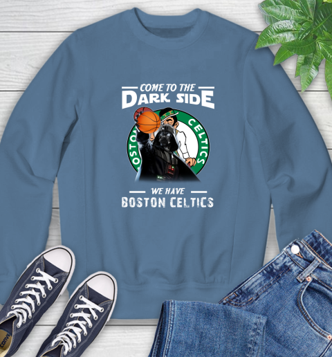 NBA Come To The Dark Side We Have Boston Celtics Star Wars Darth Vader Basketball Sweatshirt 8