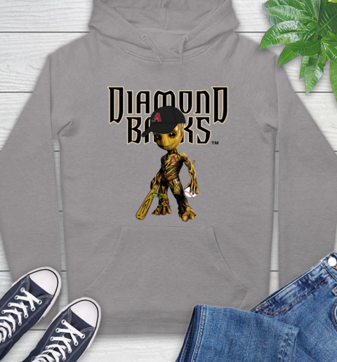 MLB Arizona Diamondbacks Groot Guardians Of The Galaxy Baseball Hoodie 6