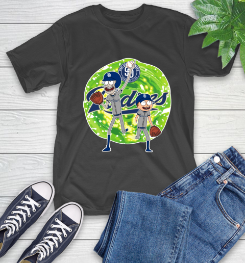 MLB San Diego Padres Rick And Morty Baseball Sports T-Shirt 2