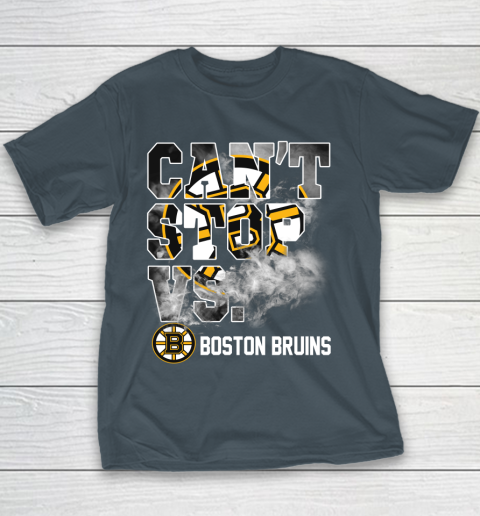 NHL Boston Bruins Hockey Can't Stop Vs Youth T-Shirt 5