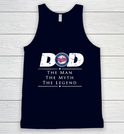 Minnesota Twins MLB Baseball Dad The Man The Myth The Legend Tank Top 2