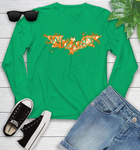 NBA Washington Wizards Batman Logo DC Basketball Sports Shirt Youth Long Sleeve 7