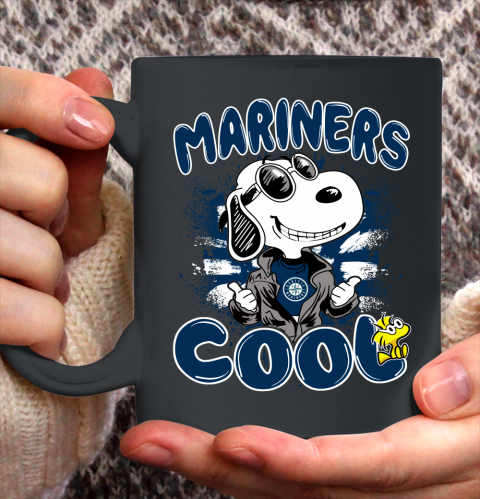 MLB Baseball Seattle Mariners Cool Snoopy Shirt Ceramic Mug 11oz