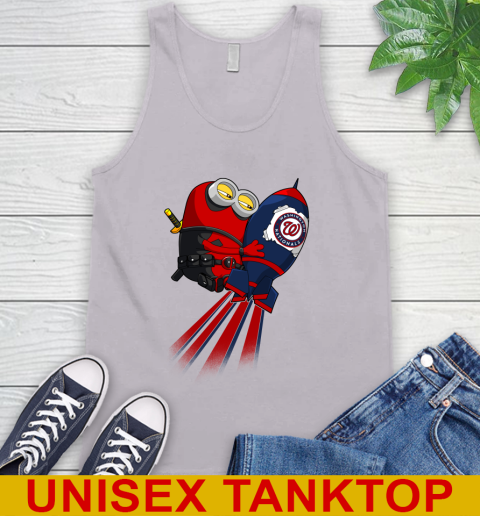 MLB Baseball Washington Nationals Deadpool Minion Marvel Shirt Tank Top 3