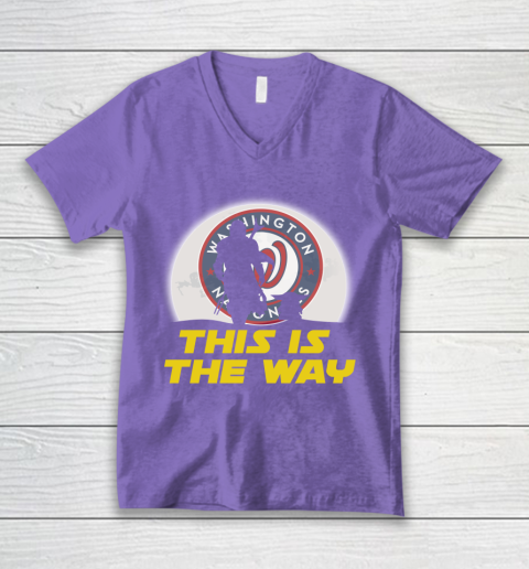 Washington Nationals MLB Baseball Star Wars Yoda And Mandalorian This Is The Way V-Neck T-Shirt 8