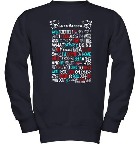 ptz7 amy winehouse valerie song lyrics shirts youth sweatshirt 47 front navy