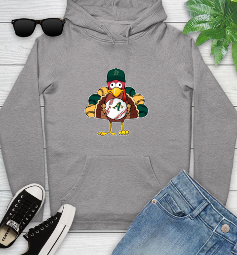 Oakland Athletics Turkey thanksgiving Youth Hoodie 6