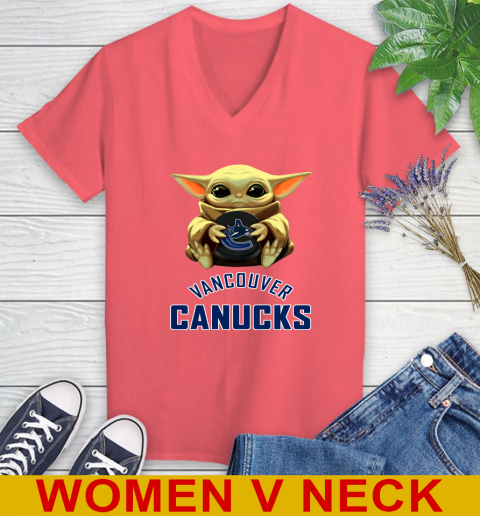 NHL Hockey Vancouver Canucks Star Wars Baby Yoda Shirt 83