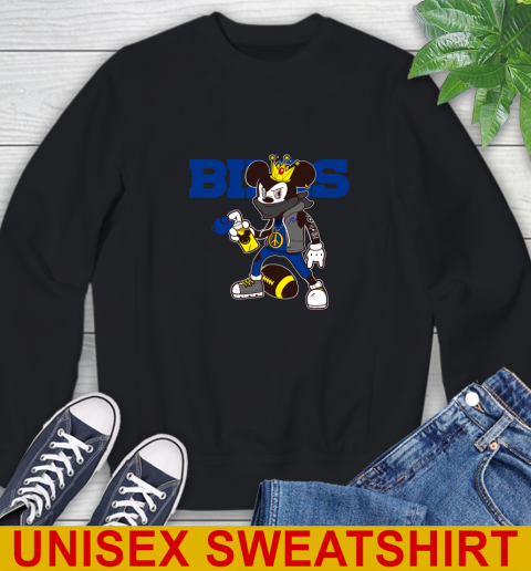 Buffalo Bills NFL Football Mickey Peace Sign Sports Sweatshirt 2