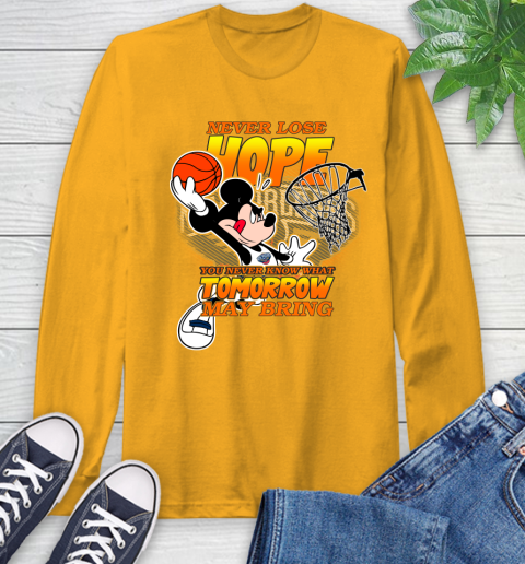 New Orleans Pelicans NBA Basketball Mickey Disney Never Lose Hope Long Sleeve T-Shirt 2