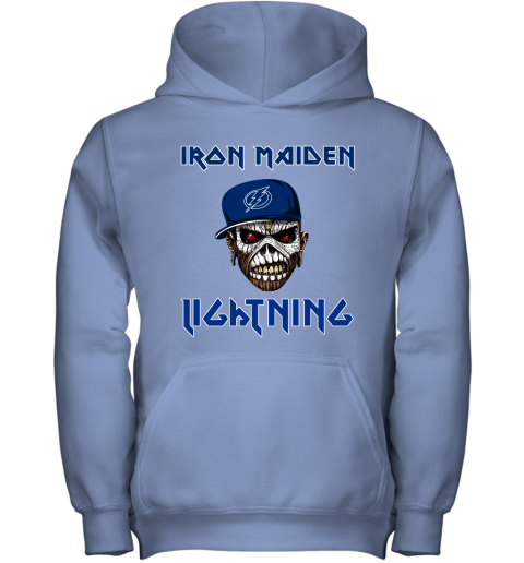 NHL Tampa Bay Lightning Iron Maiden Rock Band Music Hockey Sports mIZXsVtuq0r youth hoodie 43 95 151514 front carolina blue
