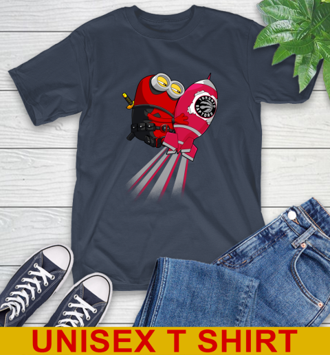 NBA Basketball Toronto Raptors Deadpool Minion Marvel Shirt T-Shirt 3