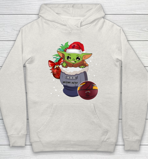 Miami Heat Christmas Baby Yoda Star Wars Funny Happy NBA Hoodie 12