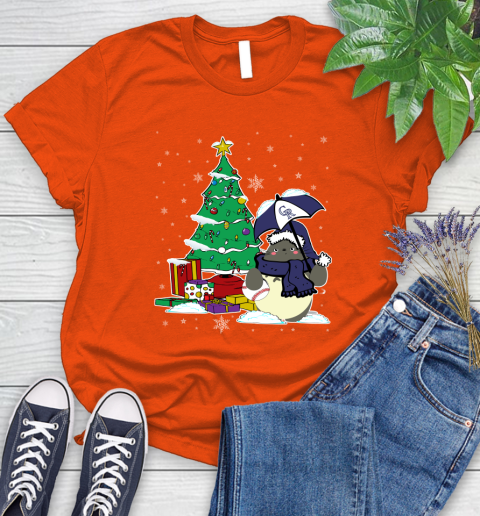 Colorado Rockies MLB Baseball Cute Tonari No Totoro Christmas Sports Women's T-Shirt 3