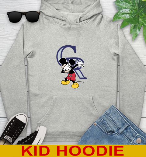 Colorado Rockies MLB Baseball Dabbing Mickey Disney Sports Youth Hoodie