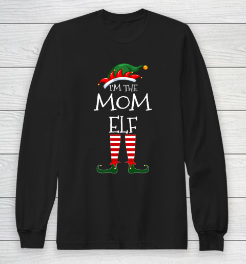 I m The Mom Elf Matching Family Unique Christmas Gifts Long Sleeve T-Shirt