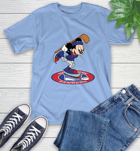 NHL Hockey New York Rangers Cheerful Mickey Disney Shirt T-Shirt 12