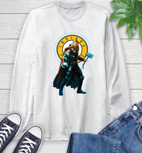 NBA Thor Avengers Endgame Basketball Indiana Pacers Long Sleeve T-Shirt