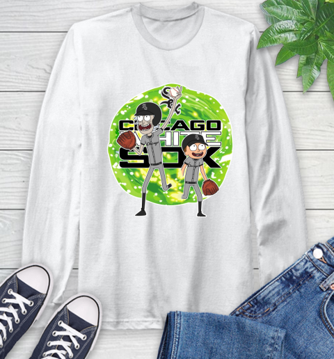 MLB Chicago White Sox Rick And Morty Baseball Sports Long Sleeve T-Shirt