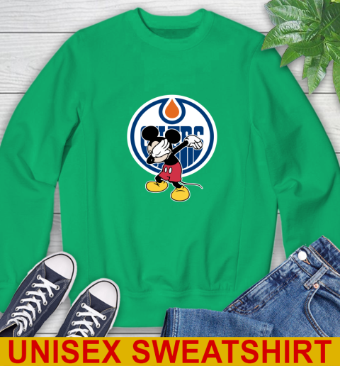 Edmonton Oilers NHL Hockey Dabbing Mickey Disney Sports Sweatshirt 6