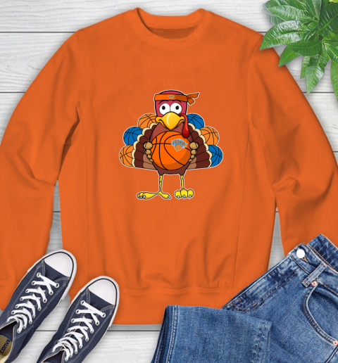 New York Knicks Turkey thanksgiving day Sweatshirt 4