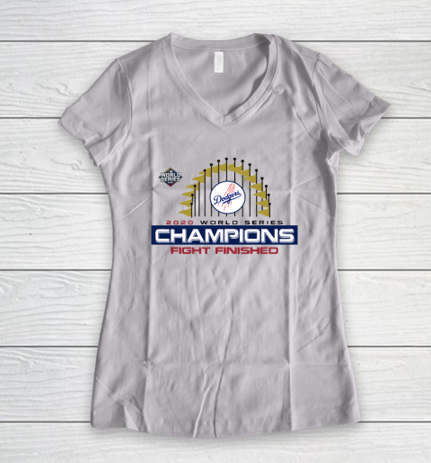 MLB Los Angeles Dodgers World Series Champions 2020 Women's V-Neck T-Shirt