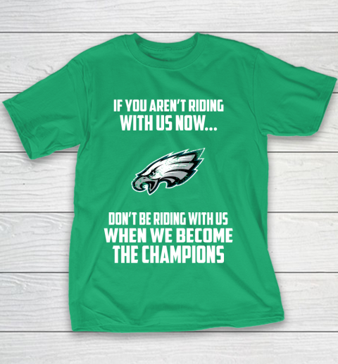 NFL Philadelphia Eagles Football We Become The Champions Youth T-Shirt 3