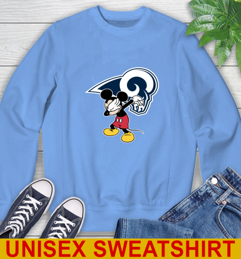 Los Angeles Rams NFL Football Dabbing Mickey Disney Sports Sweatshirt 11