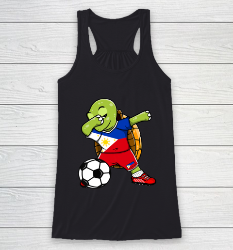 Dabbing Turtle The Philippines Soccer Fans Jersey Football Racerback Tank