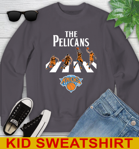 NBA Basketball New York Knicks The Beatles Rock Band Shirt Youth Sweatshirt 5